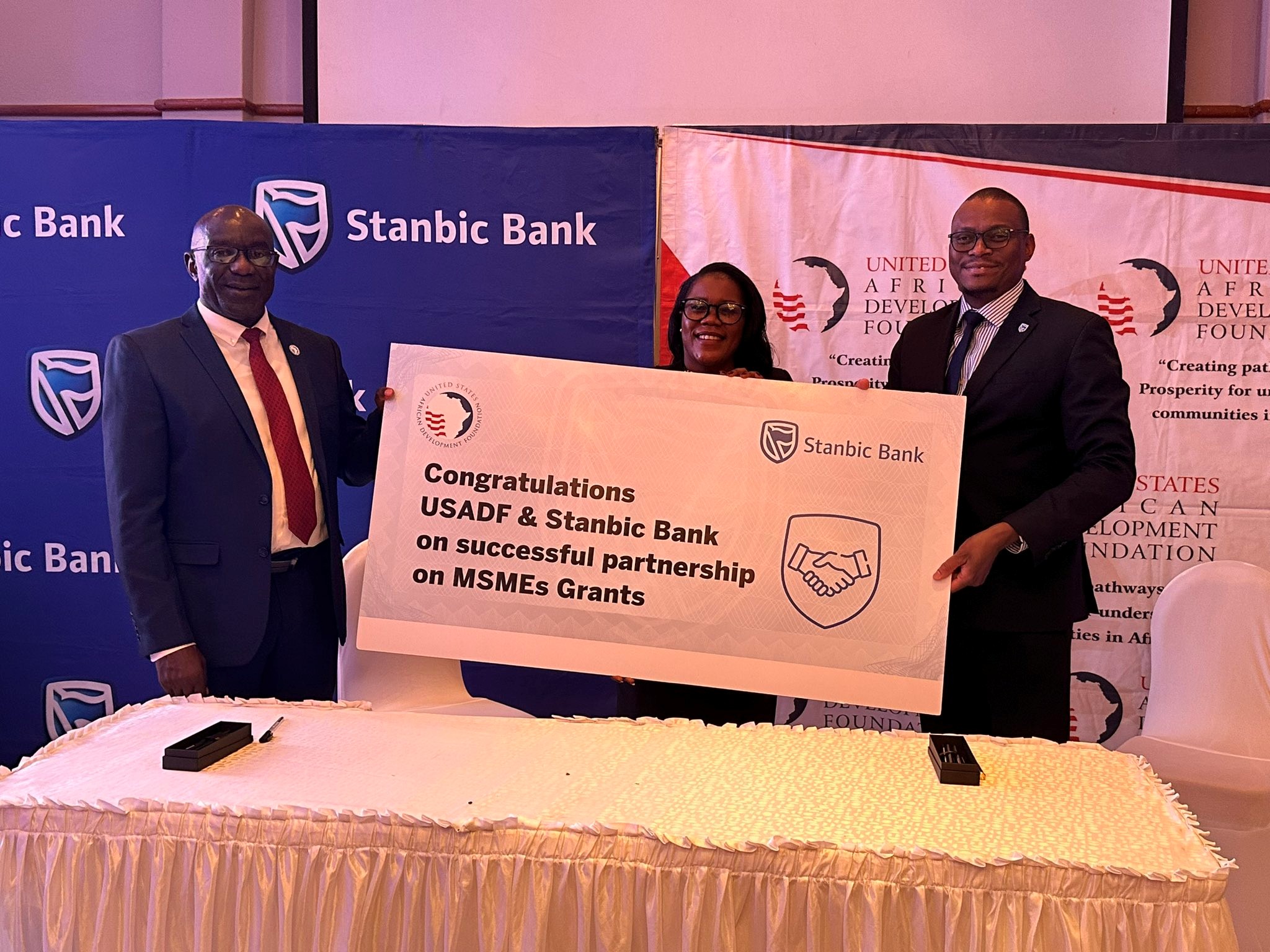 STANBIC BANK AND USADF UNVEIL A MILLION DOLLAR CREDIT LINE IN MSMES GRANTS FINANCING