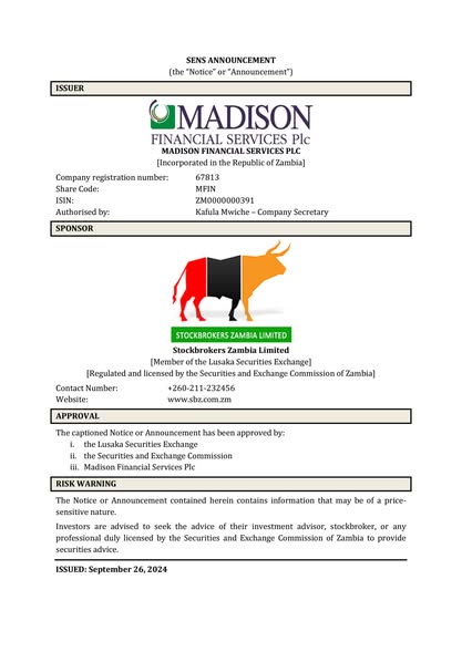 CHANGE IN DIRECTORATE